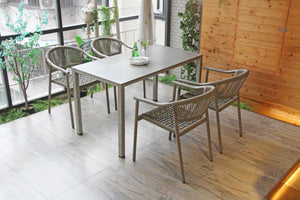 RATTAN WICKER GARDEN OUTDOOR BISTRO 4 COLOURS TABLE AND CHAIRS FURNITURE PATIO SET GREY