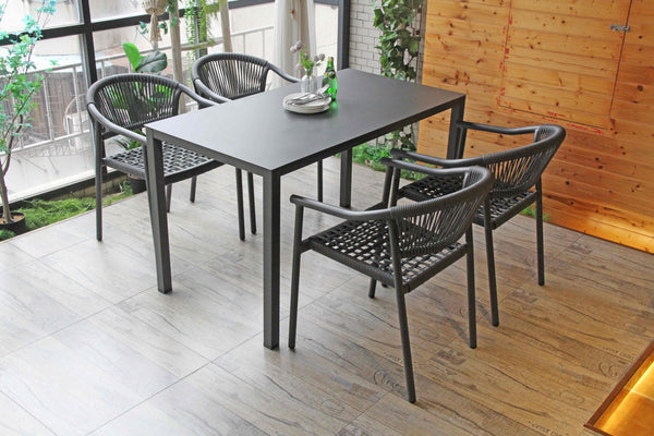 RATTAN WICKER GARDEN OUTDOOR BISTRO 4 COLOURS TABLE AND CHAIRS FURNITURE PATIO SET GREY